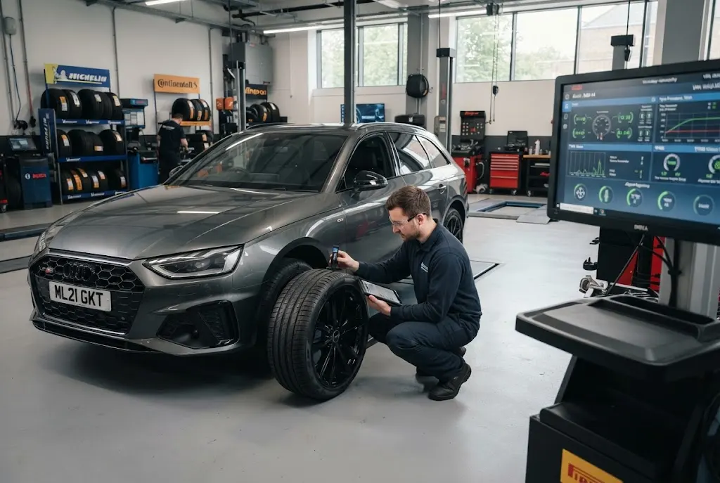 Tyre services using smart tyre and monitoring technology in the UK